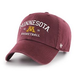 ‘47 Men's Minnesota Golden Gophers Dark Maroon Basketball Clean Up Adjustable Hat