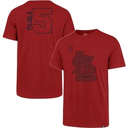 BreakingT Men's St. Louis Cardinals Albert Pujols 'Albert And The Birds'  Black Graphic T-Shirt, XL