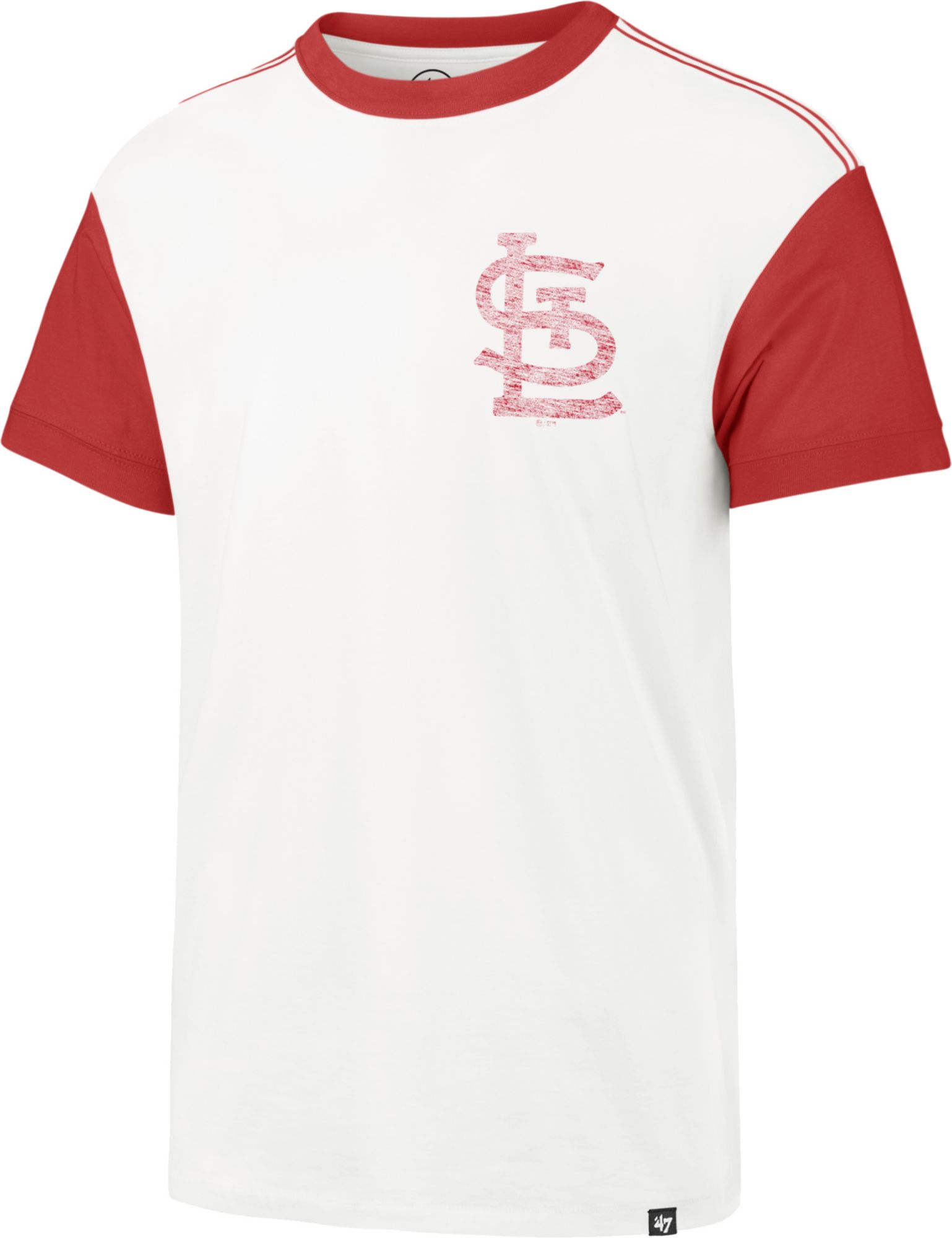 Youth White/Red St. Louis Cardinals V-Neck T-Shirt 