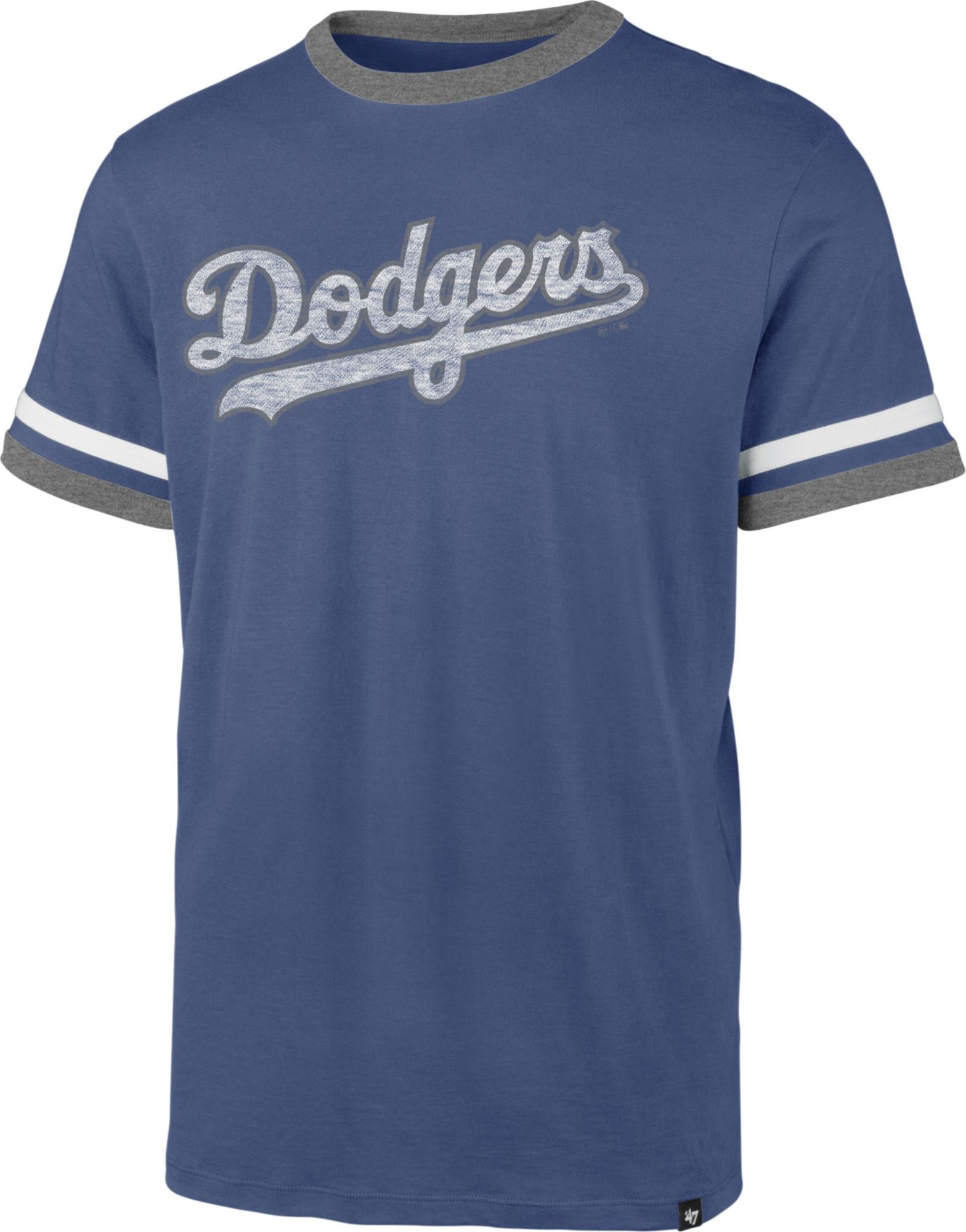 Men's Los Angeles Dodgers Blue Ringer T-Shirt