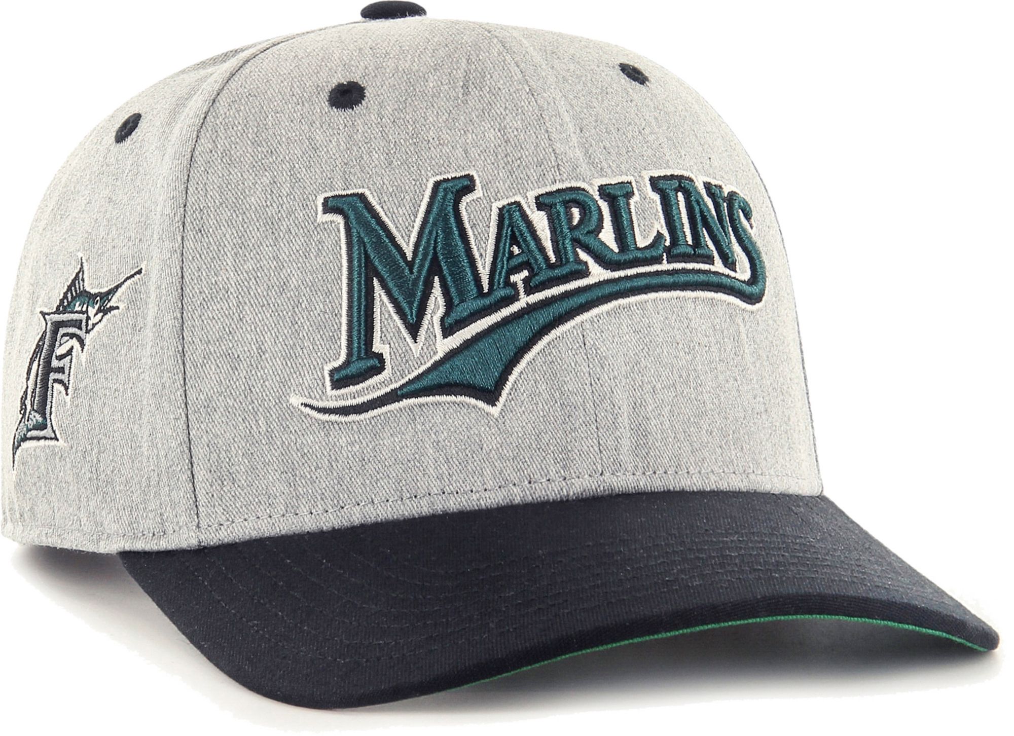 47 Brand / Hurley x Men's Miami Marlins Blue Paradise MVP Adjustable Hat