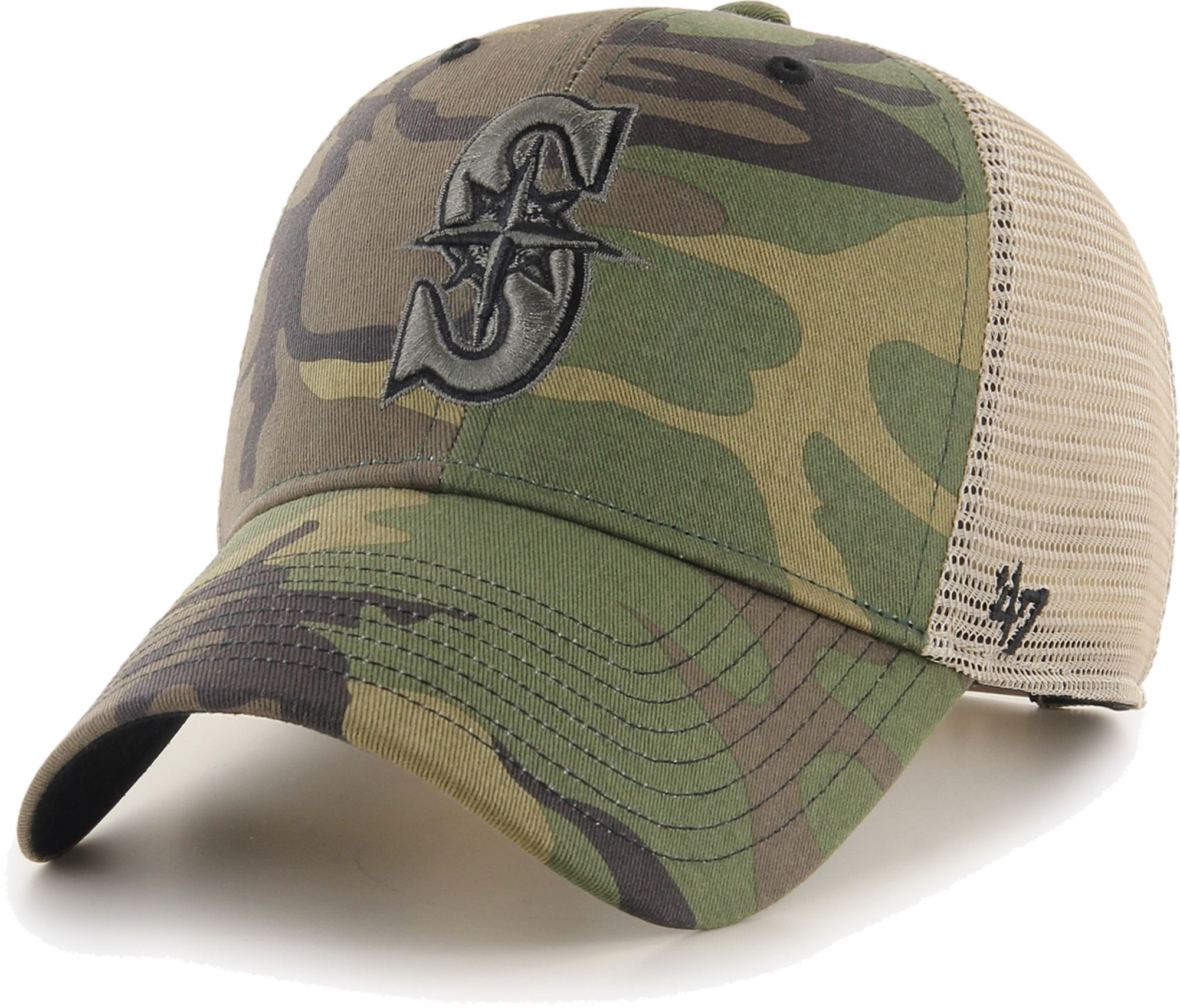 Seattle Mariners New Era Trucker 9FIFTY Snapback Hat - Camo