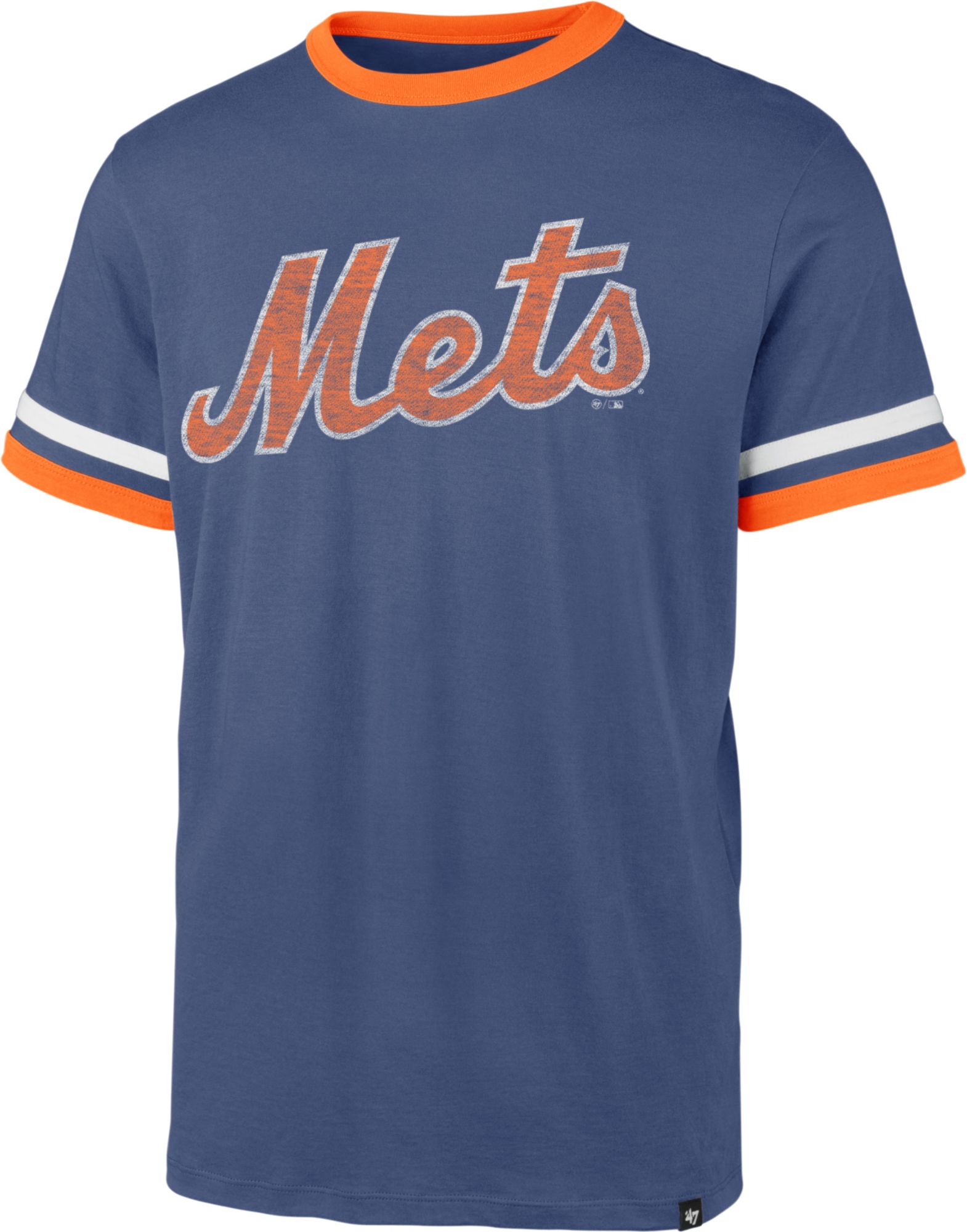 47 Brand / Men's New York Mets Blue Ringer T-Shirt