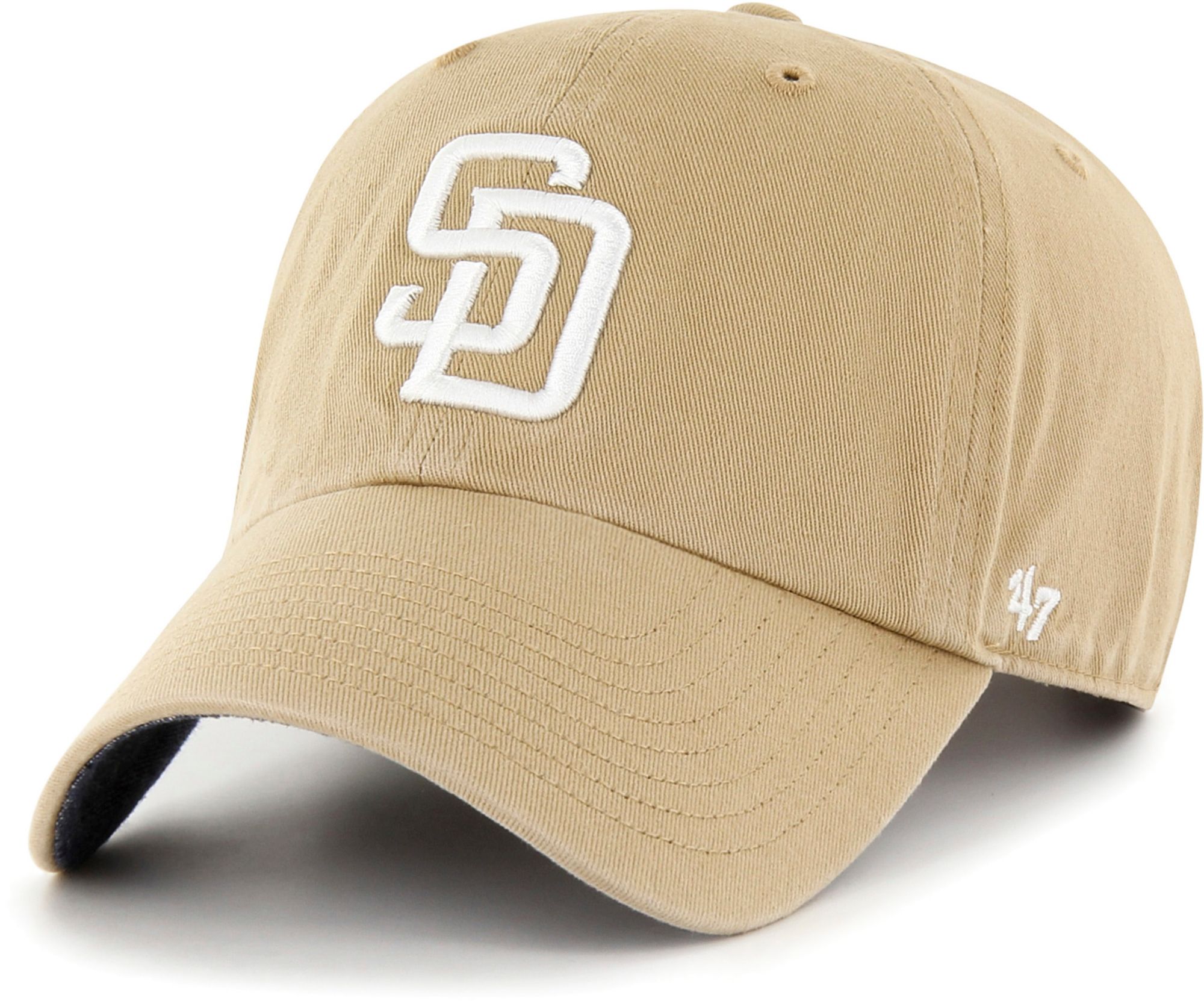 Men's San Diego Padres Khaki Clean Up Adjustable Hat
