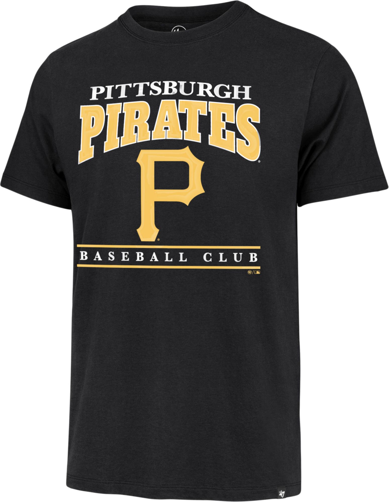 47 Brand / Men's Pittsburgh Pirates Black Reset Franklin T-Shirt
