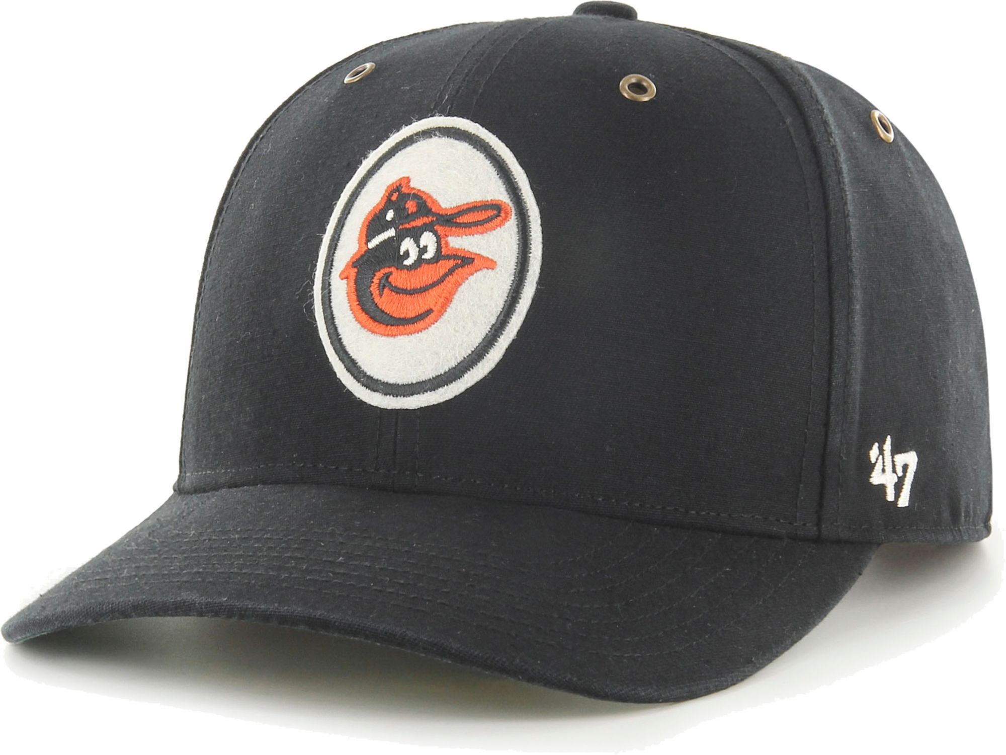 47 Brand / Men's Baltimore Orioles Black Backtrack Adjustable Hat