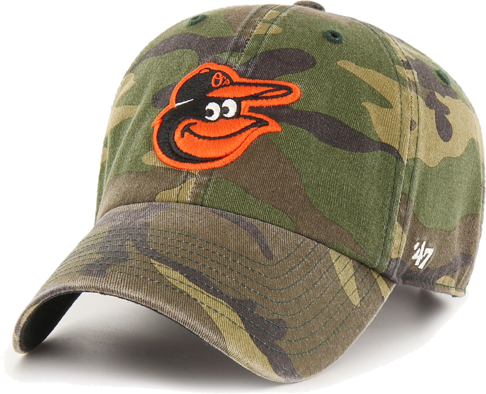 47 Brand / Men's Baltimore Orioles Camo Clean-Up Adjustable Hat
