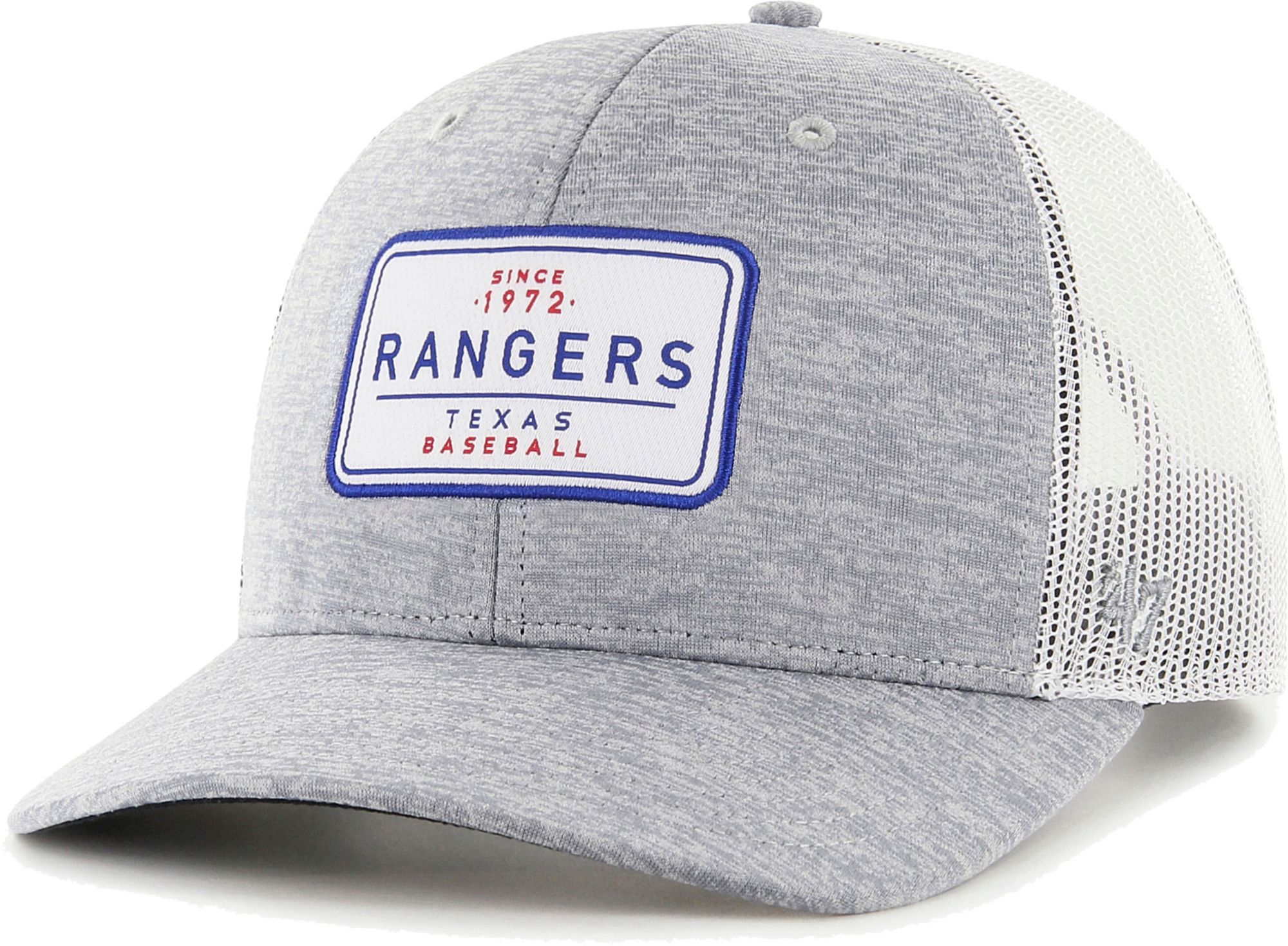 47 Men's Texas Rangers Charcoal Adjustable Trucker Hat