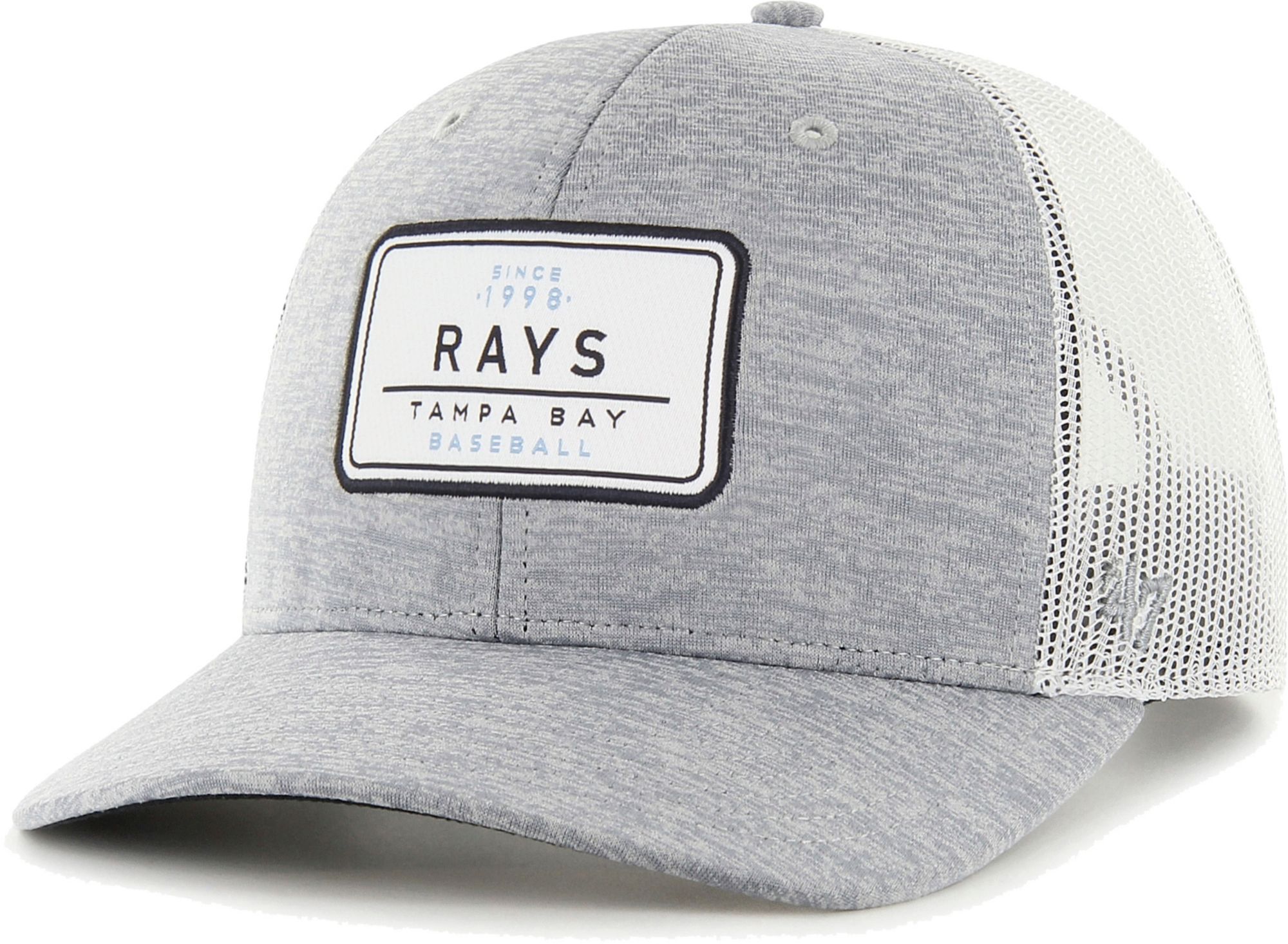 47 Brand / Men's Tampa Bay Rays Gray Harrington Adjustable Trucker Hat