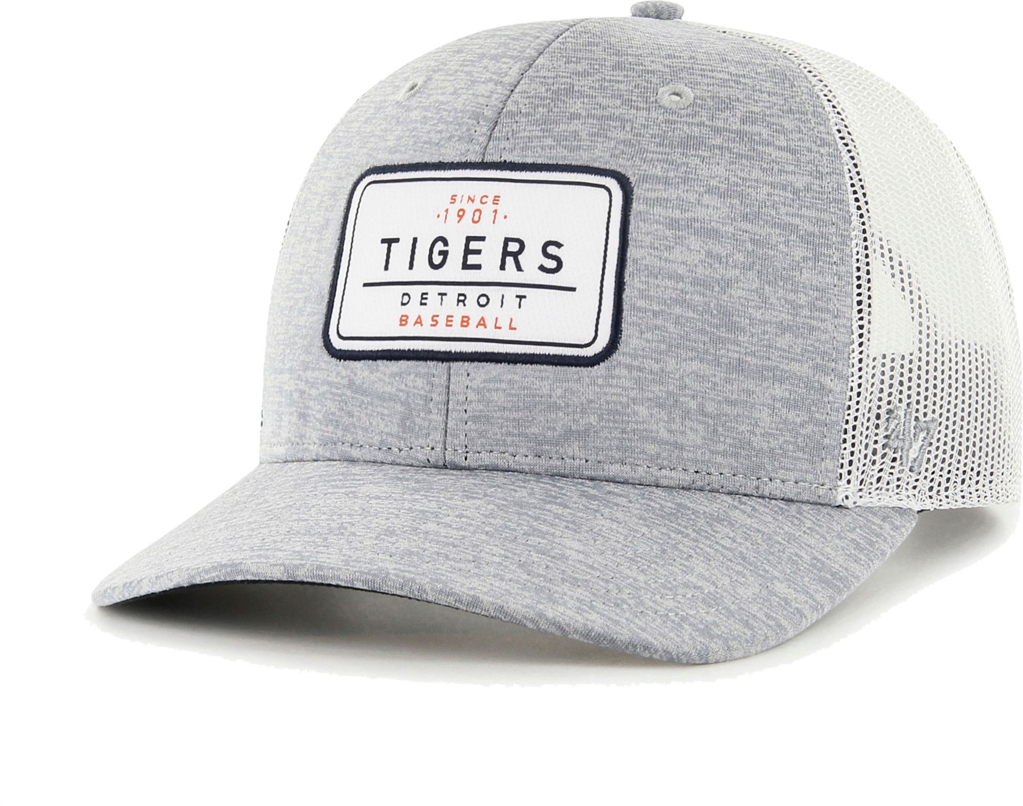 Men's Detroit Tigers Fanatics Branded Gray Logo Adjustable Hat