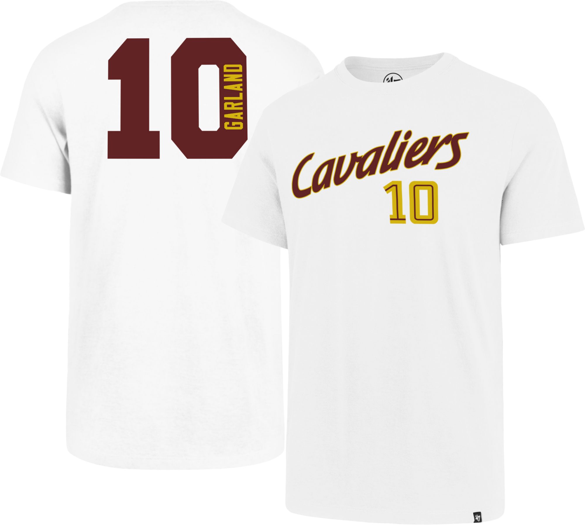 47 Brand / Men's Cleveland Cavaliers Darius Garland #10 White T-Shirt