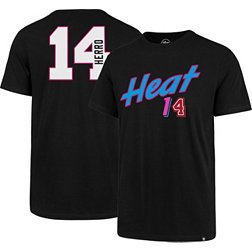 ‘47 Men's Miami Heat Tyler Herro #14 Black Super Rival T-Shirt