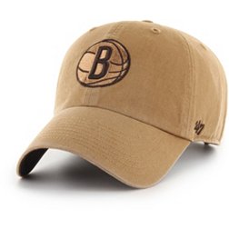 ‘47 Men's Brooklyn Nets Tan Clean Up Adjustable Hat