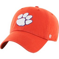 ‘47 Men's Clemson Tigers Orange Clean Up Adjustable Hat