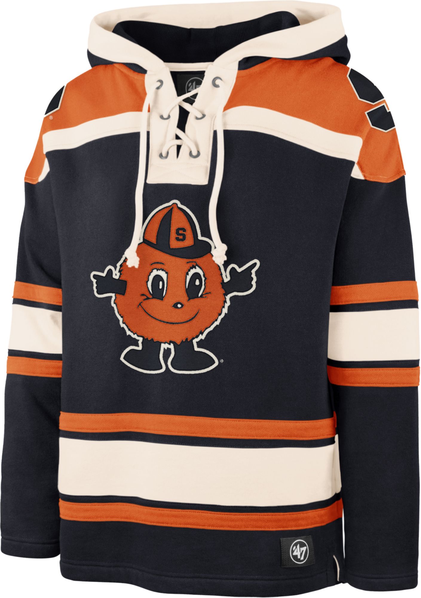 '47 Men's Syracuse Orange Blue Lacer Pullover Hoodie