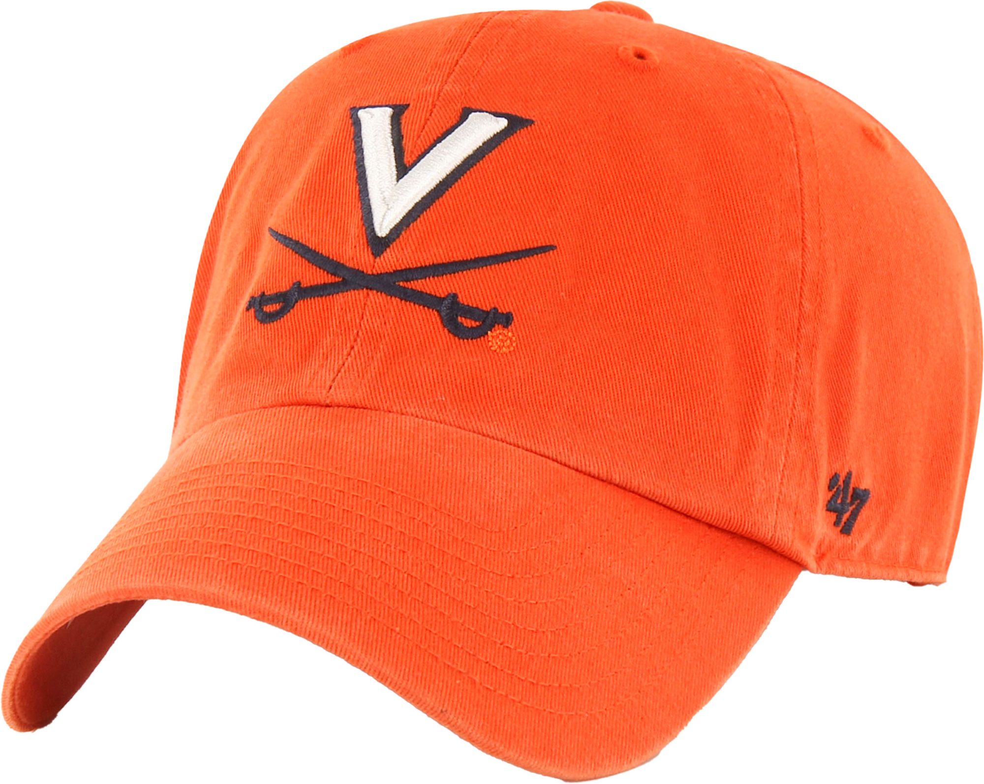 Men's Virginia Cavaliers Orange Clean Up Adjustable Hat