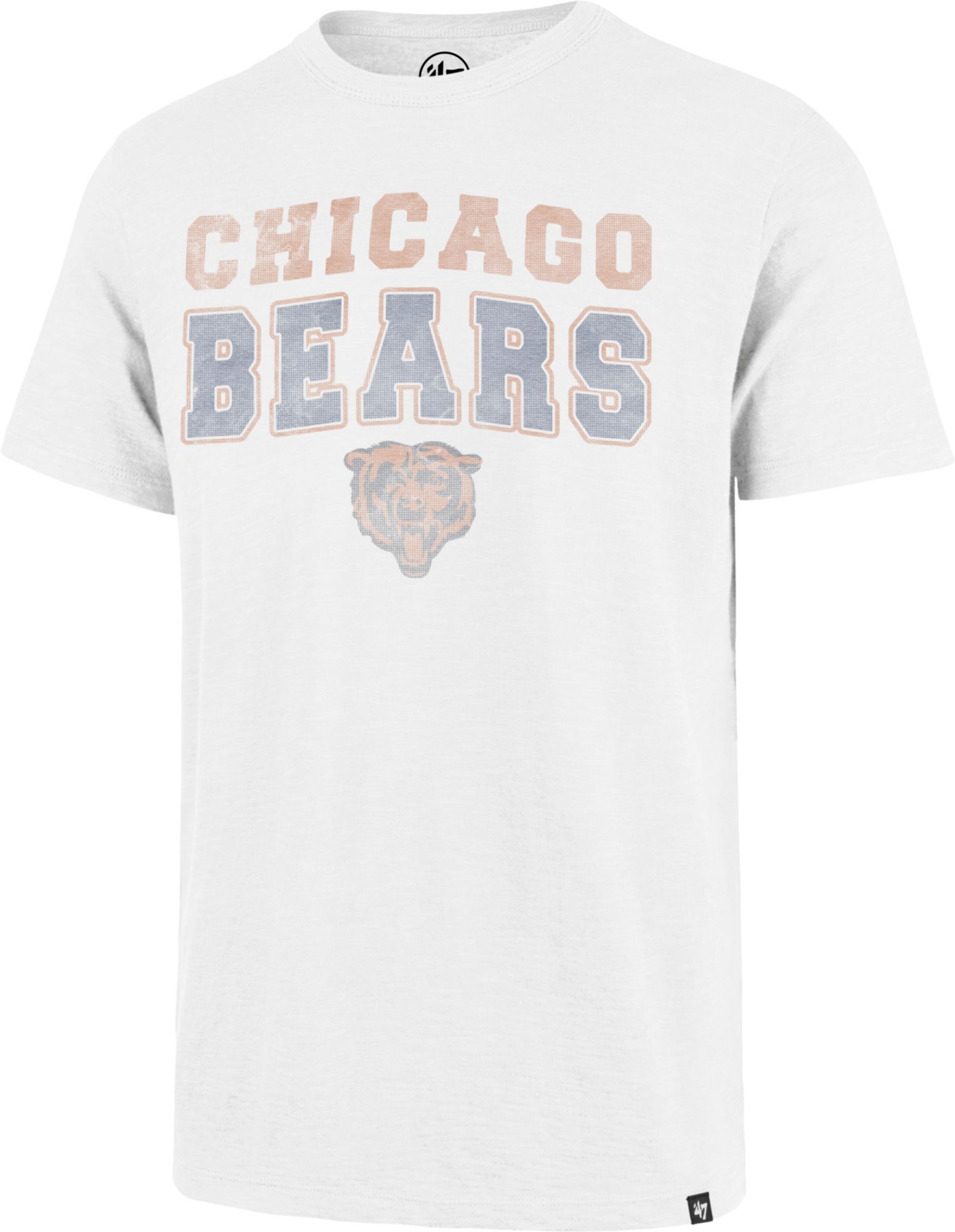 47 Brand / Men's Chicago Bears Stadium Wave White T-Shirt