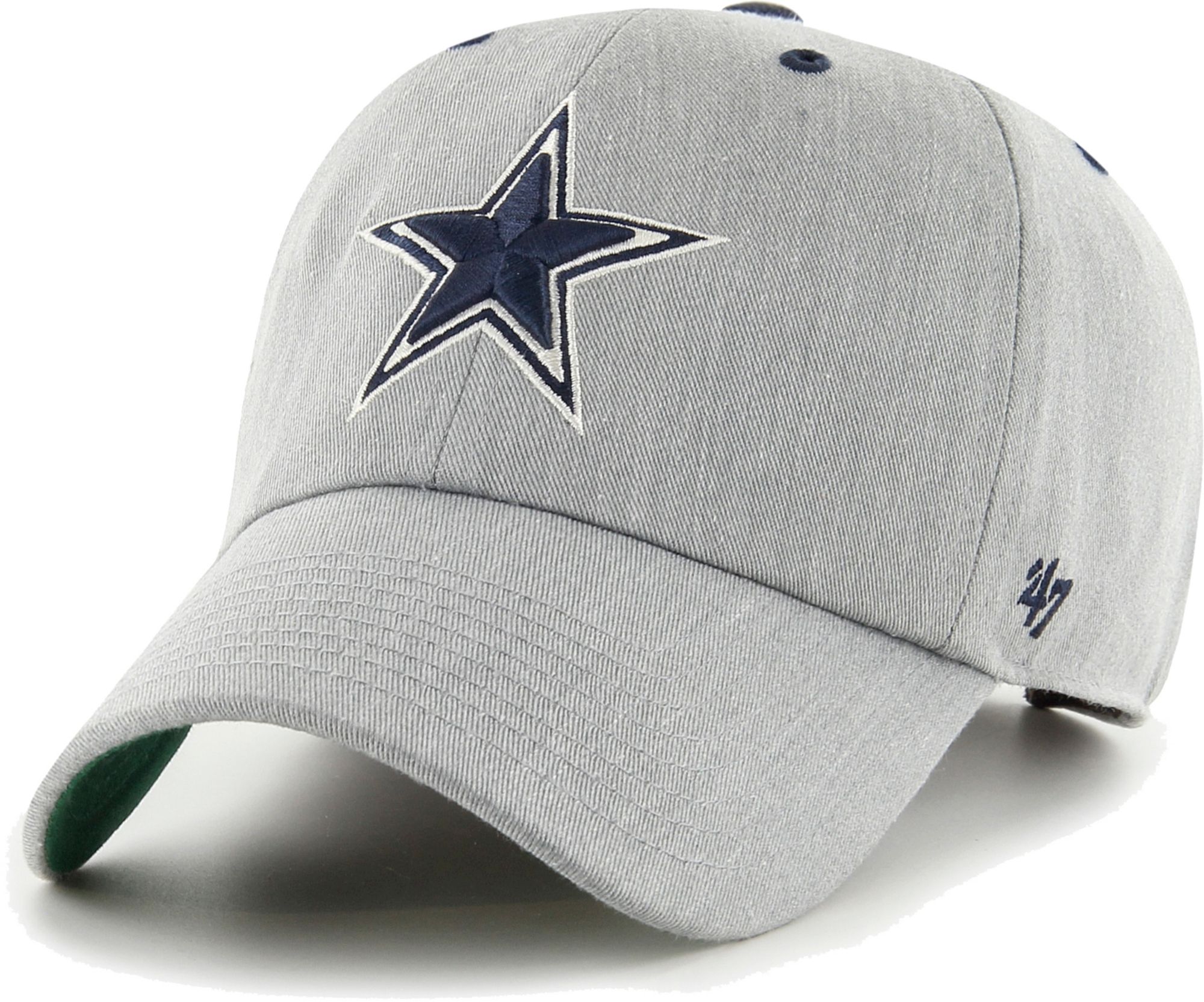 47 Brand / Men's Dallas Cowboys Clean Up Adjustable Grey Hat