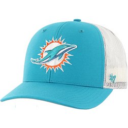 '47 Men's Miami Dolphins Logo Blue Adjustable Trucker Hat