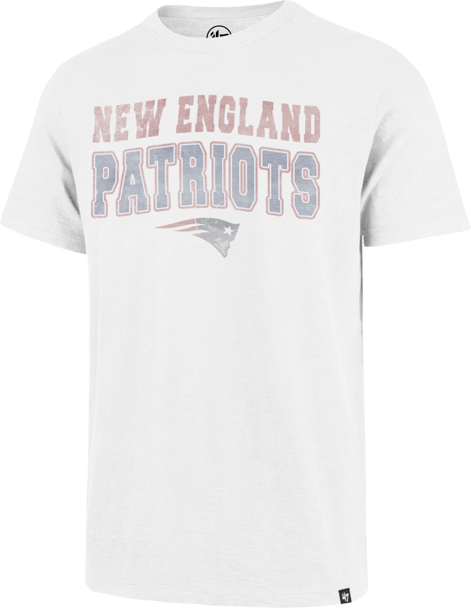 Men's New England Patriots Stadium Wave White T-Shirt