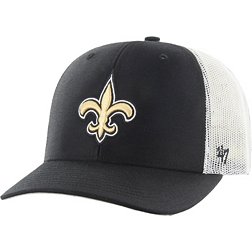 '47 Men's New Orleans Saints Logo Black Adjustable Trucker Hat
