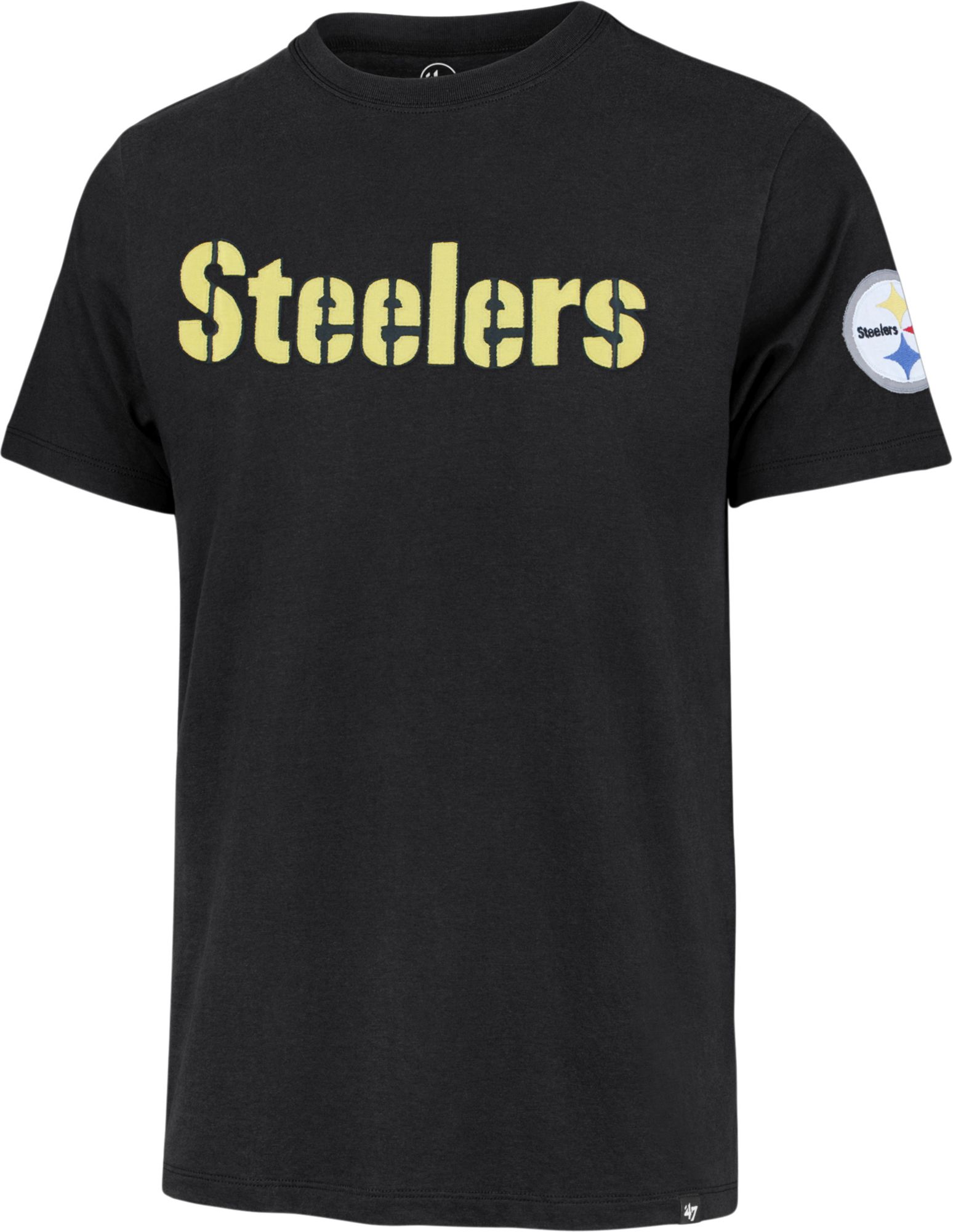 '47 Men's Pittsburgh Steelers Franklin Fieldhouse Black T-Shirt