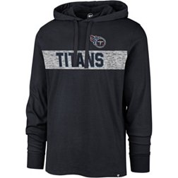 '47 Men's Tennessee Titans Field Franklin Navy Long Sleeve Hooded T-Shirt