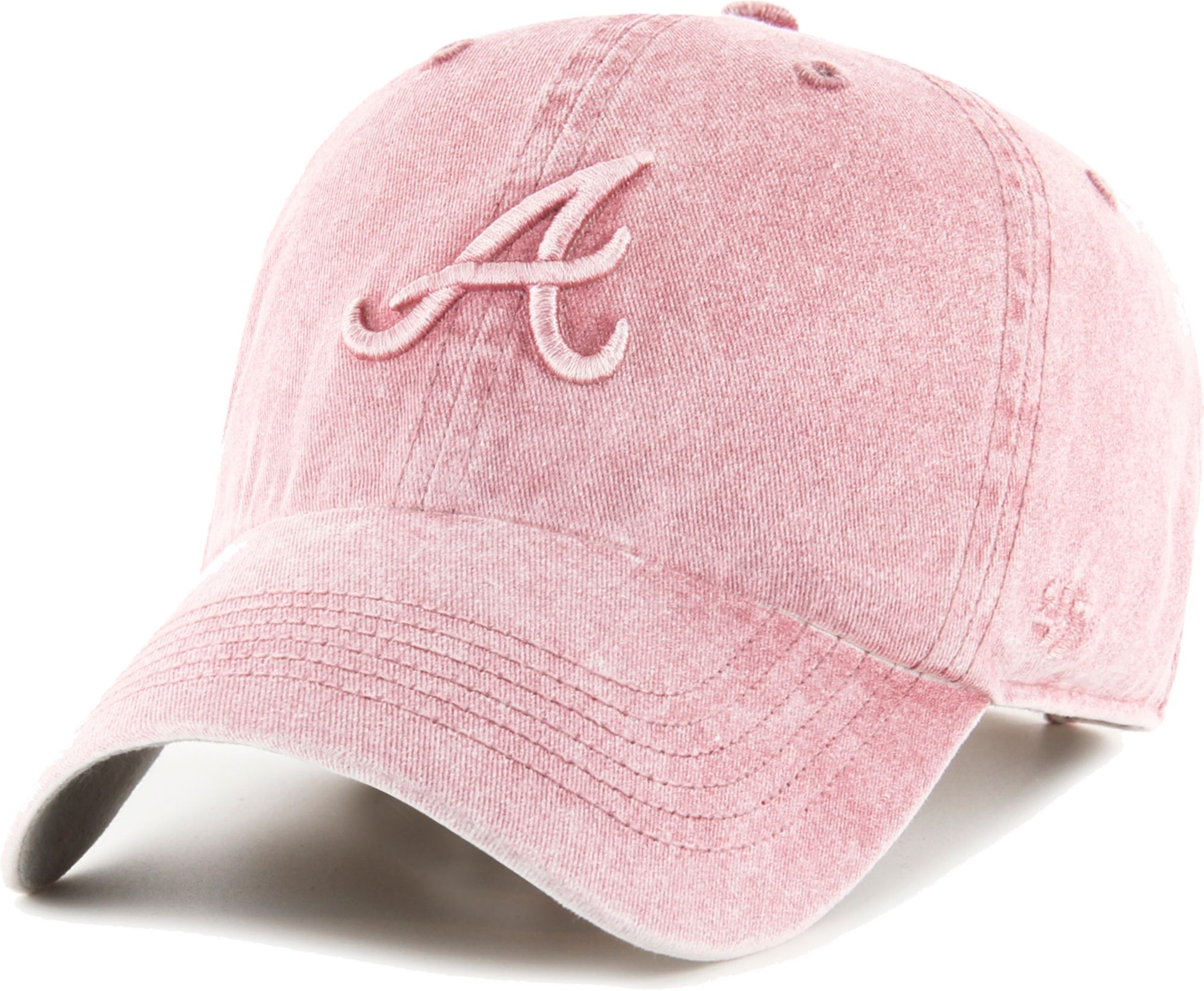 47 Brand / Women's Atlanta Braves Pink Mist Clean Up Adjustable Hat