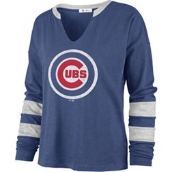 '47 Women's Chicago Cubs Blue Celeste Long Sleeve T-Shirt