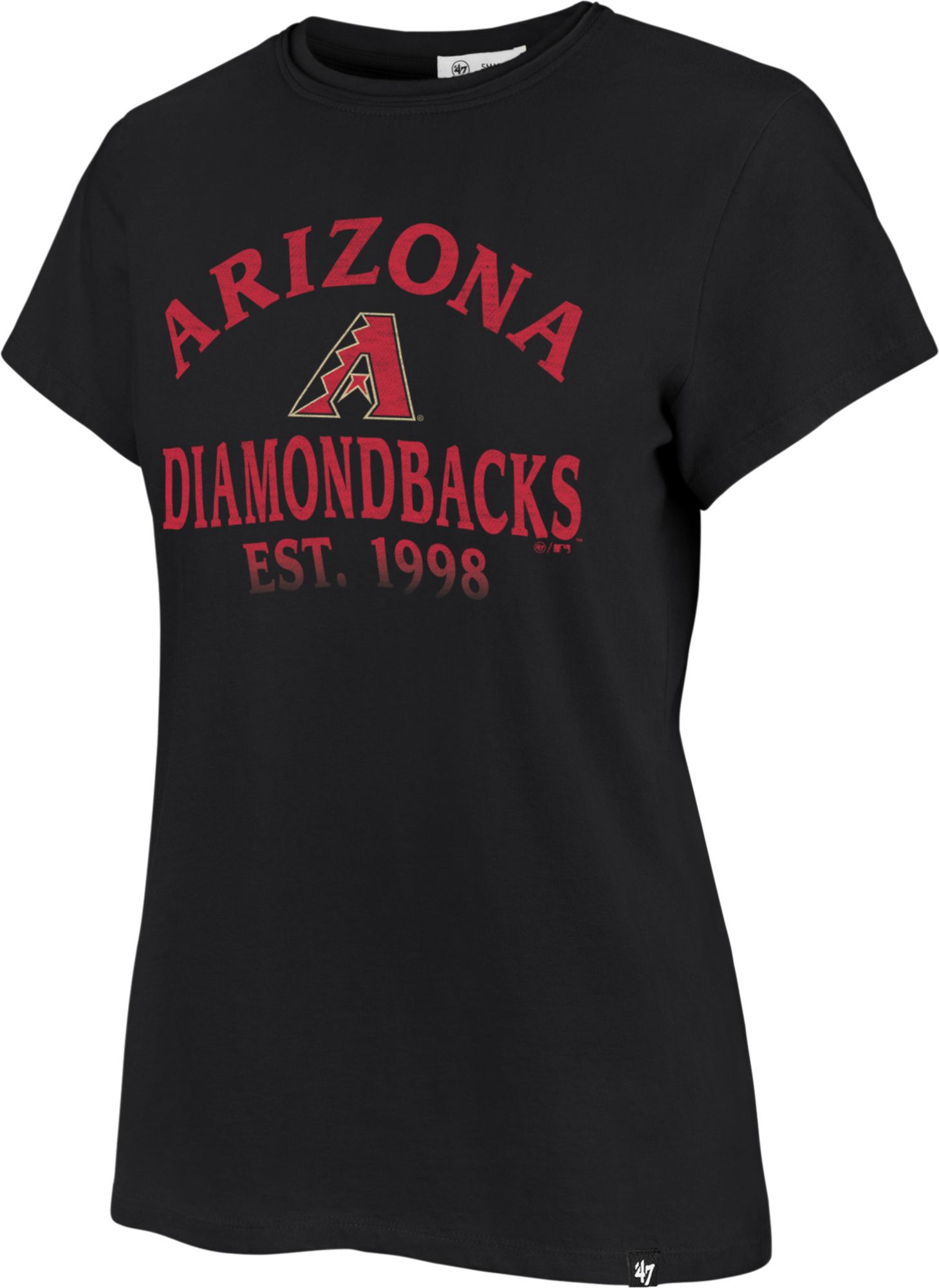 Women's Arizona Diamondbacks Black Fade Frankie T-Shirt