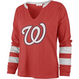 '47 Women's Washington Nationals Red Celeste Long Sleeve T-Shirt