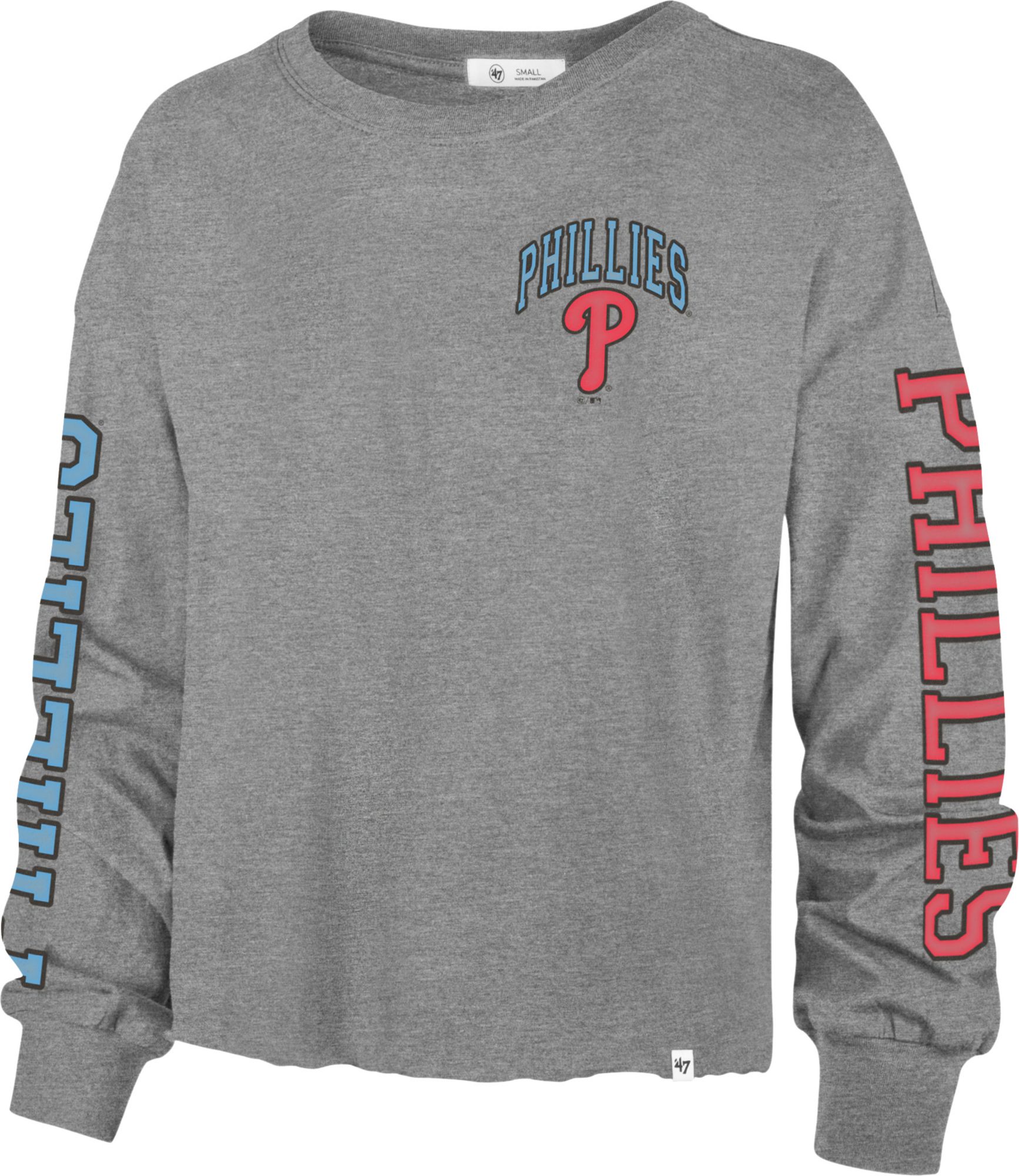 Women's Philadelphia Phillies Gray Parkway Long Sleeve T-Shirt