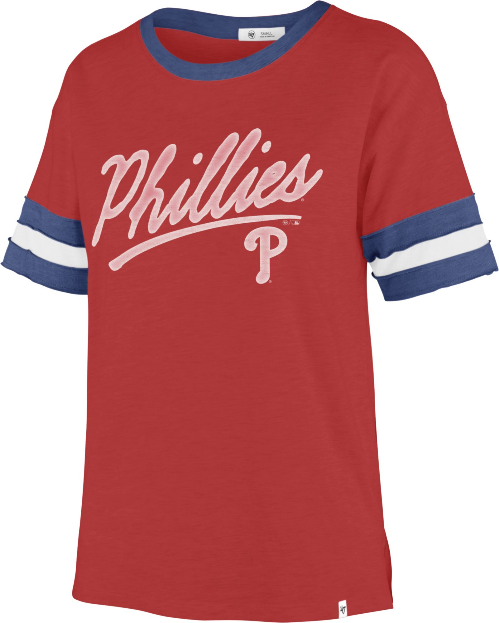 47 Brand / Women's Philadelphia Phillies Red Splitter Raglan Three