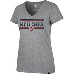 Boston Red Sox Women Wordmark Long Sleeve Flannel Shirt by Klew