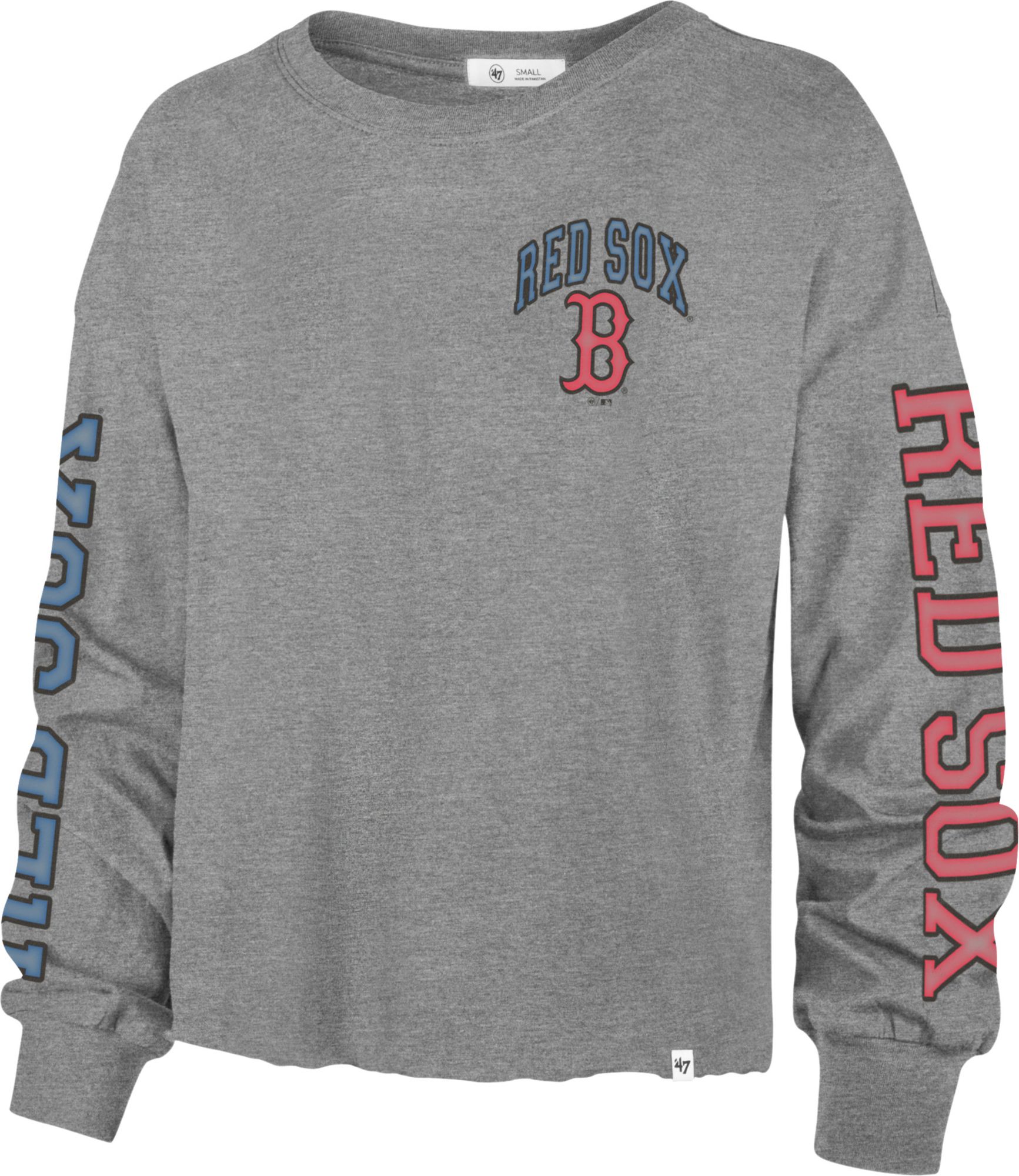 47 Brand / Women's Boston Red Sox Gray Parkway Long Sleeve T-Shirt