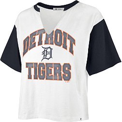 '47 Women's Detroit Tigers Tan Dolly Cropped T-Shirt