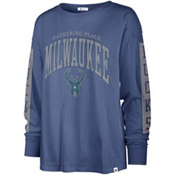 '47 Women's 2022-23 City Edition Milwaukee Bucks Royal Long Sleeve T-Shirt