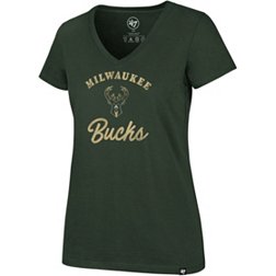 ‘47 Women's Milwaukee Bucks Green Script T-Shirt