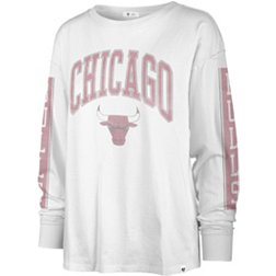 '47 Women's 2022-23 City Edition Chicago Bulls White Long Sleeve T-Shirt