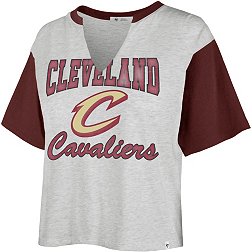 '47 Women's Cleveland Cavaliers Grey Dolly Cropped T-Shirt