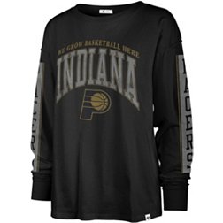 5th & Ocean Women's Indiana Pacers Blue Logo Hoodie, Small