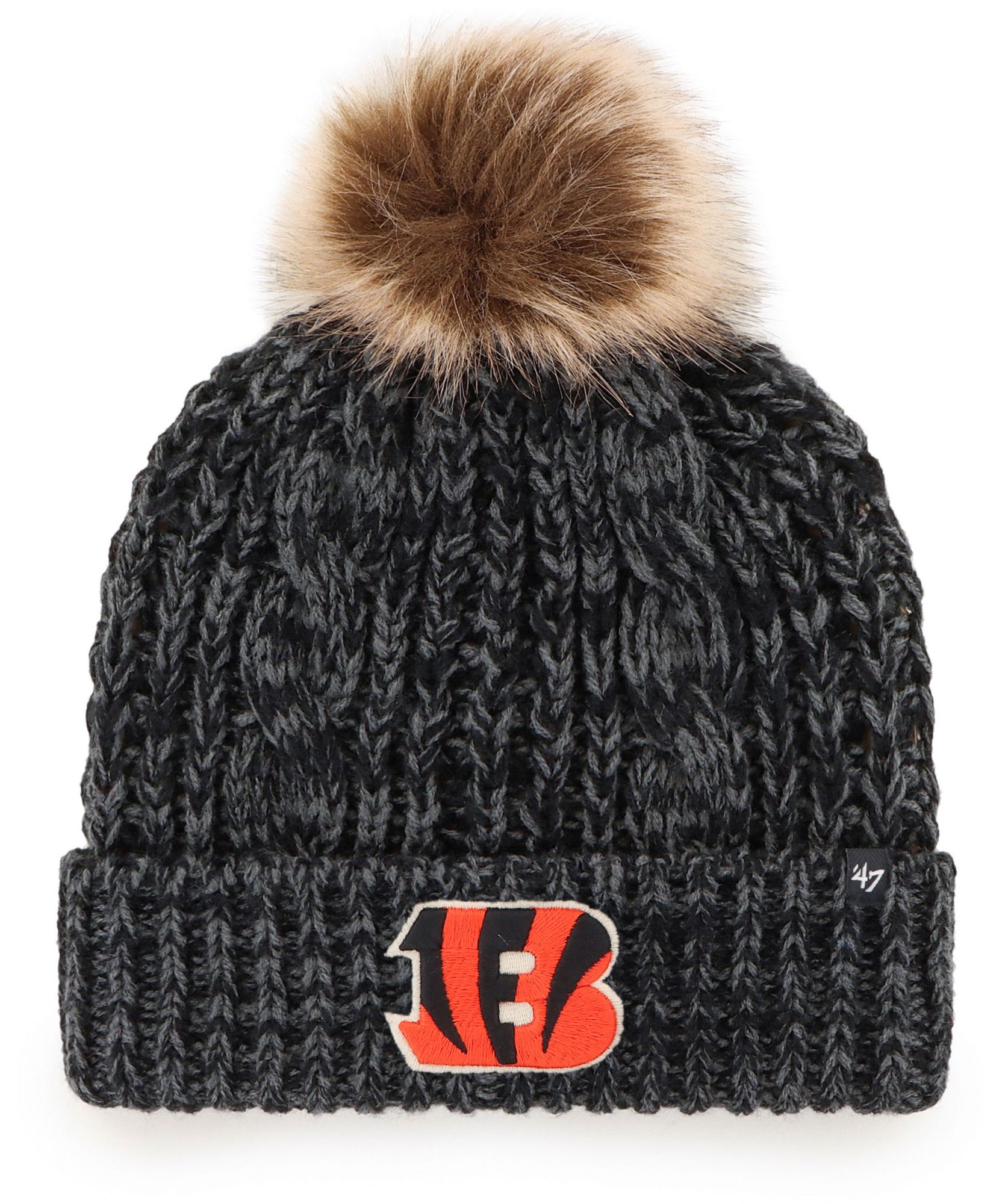 '47 Women's Cincinnati Bengals Meeko Black Cuffed Knit Hat