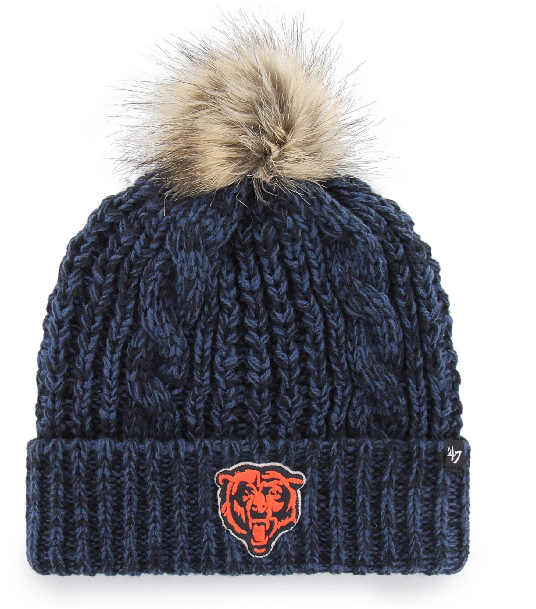 '47 Women's Chicago Bears Meeko Navy Cuffed Knit Beanie