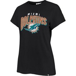 '47 Women's Miami Dolphins Treasurer Franklin Black T-Shirt