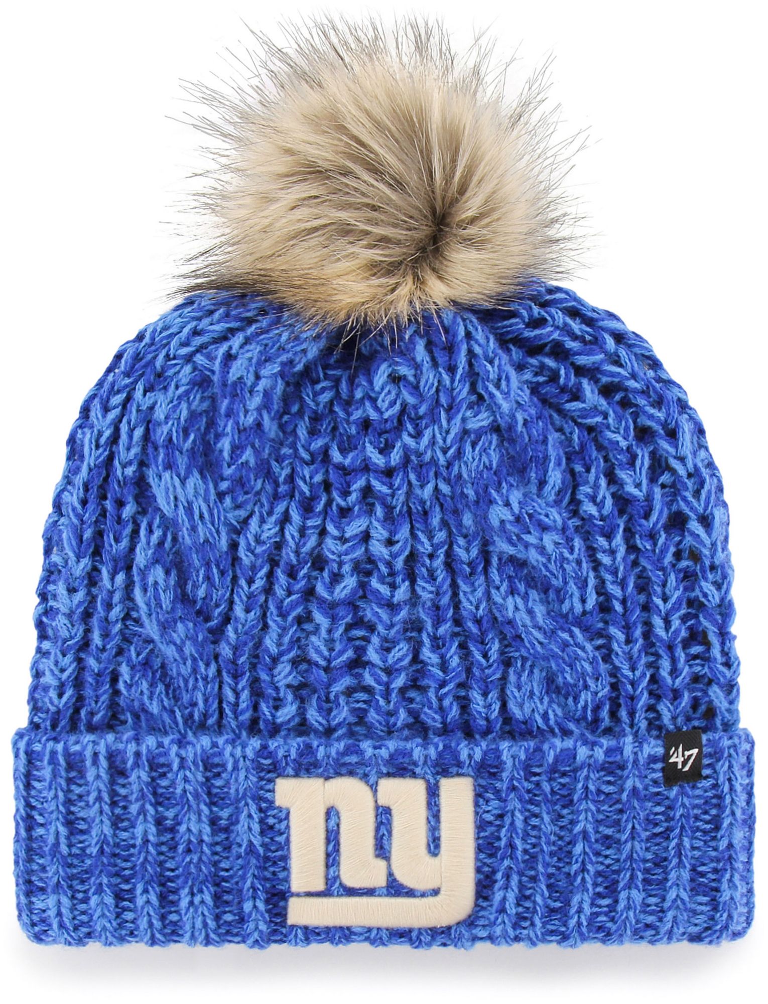 '47 Women's New York Giants Meeko Royal Cuffed Knit Hat