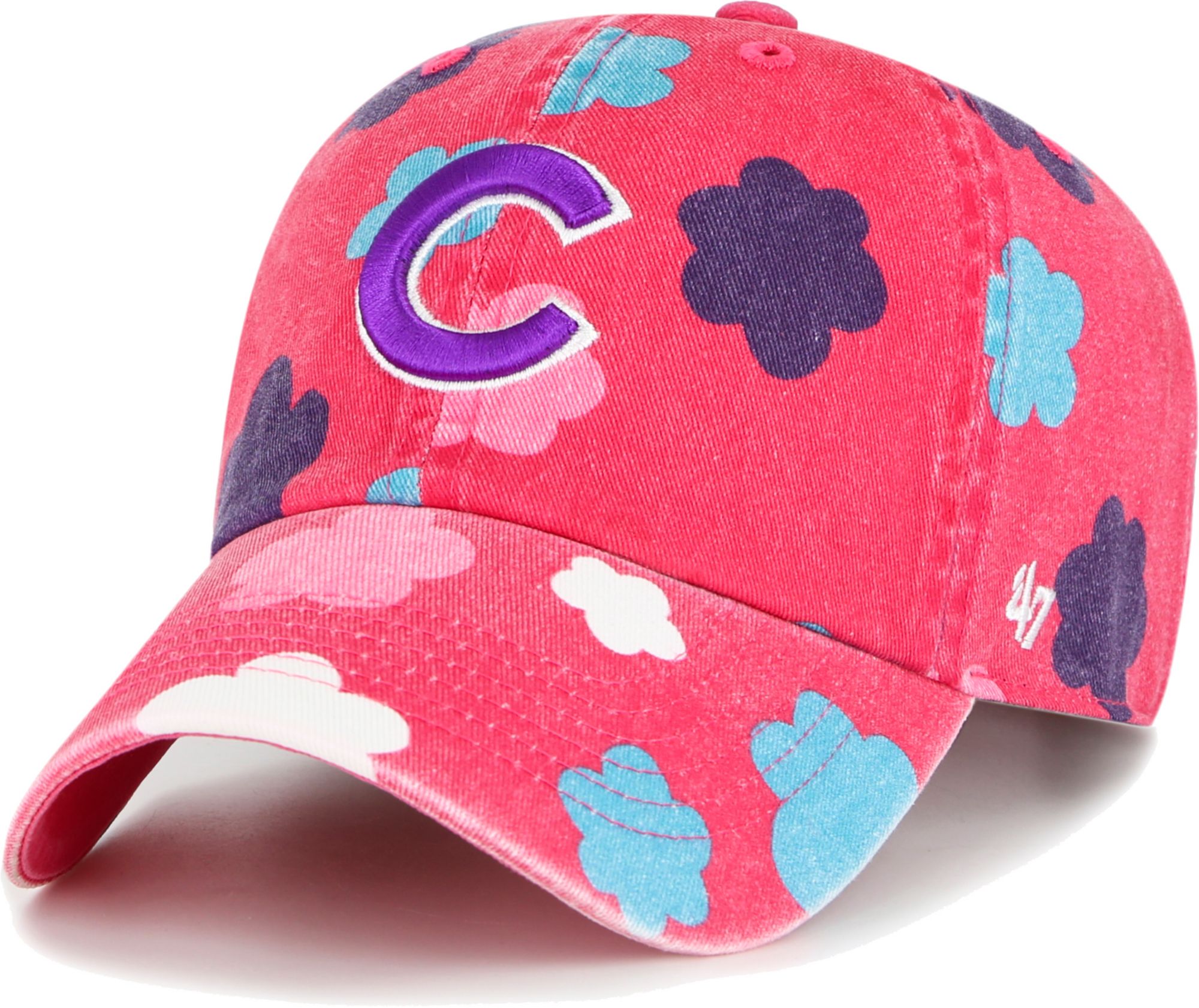 47 Brand / Youth Chicago Cubs Pink Clean Up Adjustable Hat