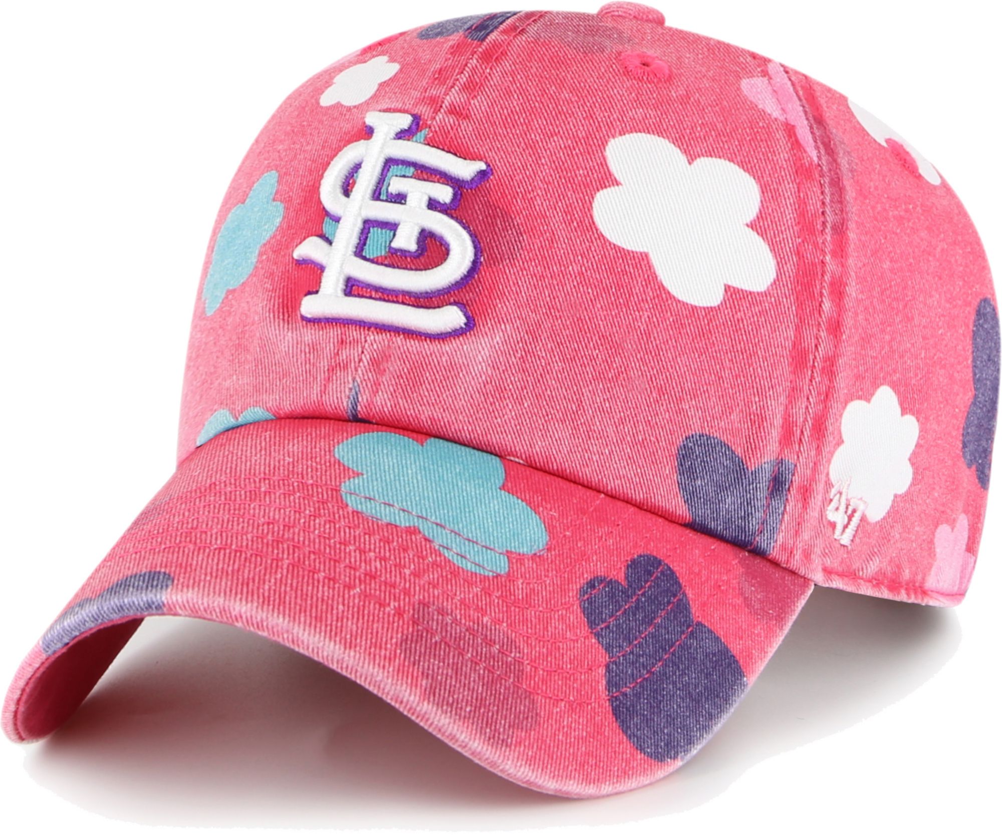 Youth St. Louis Cardinals Pink Clean Up Adjustable Hat