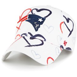 '47 Youth New England Patriots Adore Clean Up White Adjustable Hat