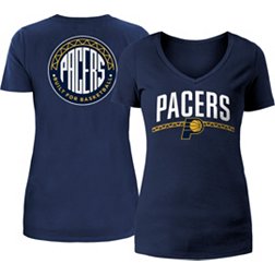 5th & Ocean Women's 2022-23 City Edition Indiana Pacers Navy V-Neck T-Shirt