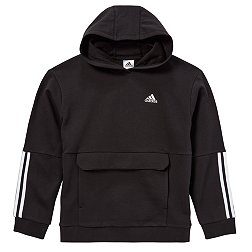 adidas Boys' Lifestyle Hooded Pullover Sweatshirt